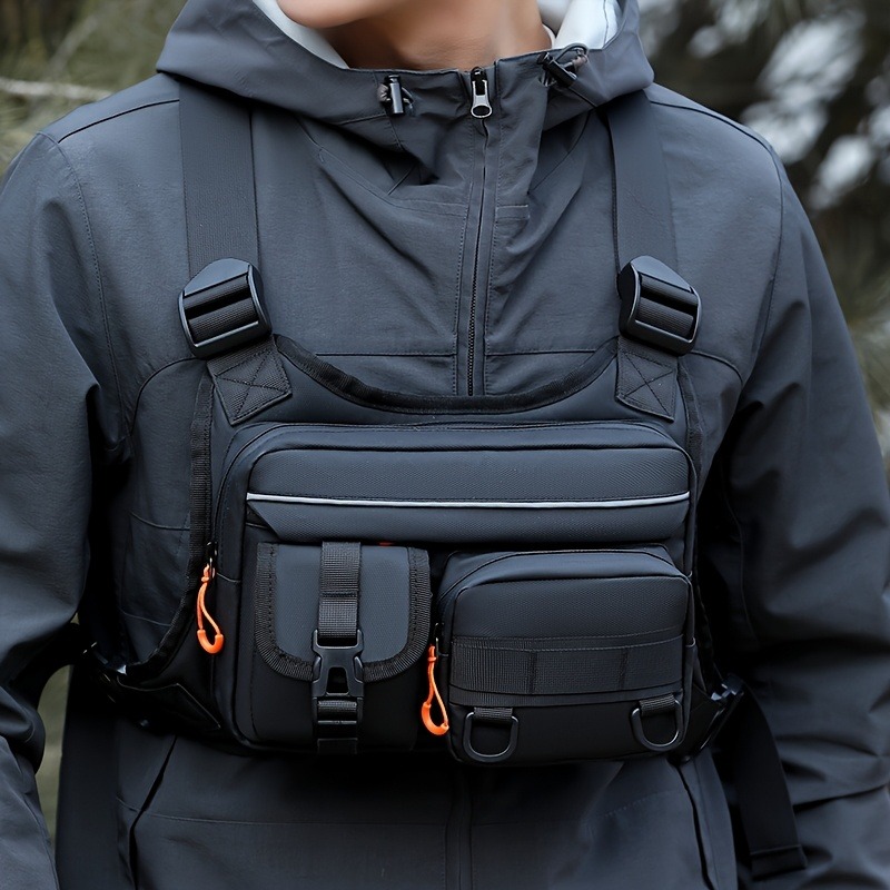 Fishing Vest - Men's Tactical Chest Bag, Running And