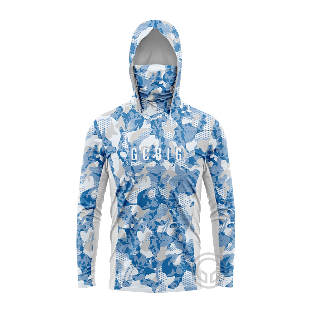Fishing Shirt Uv Protection - GCBIG Fishing Wear Long Sleeve Hooded