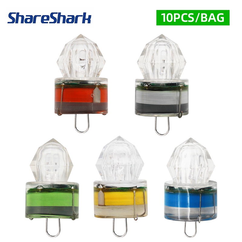 Fishing Bag Waterproof - ShareShark 10pcs/bag LED Fishing Lights Underwater