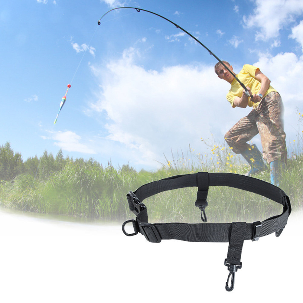 Fishing Belt - 2Pcs Fishing Waist Belt Adjustable Safety