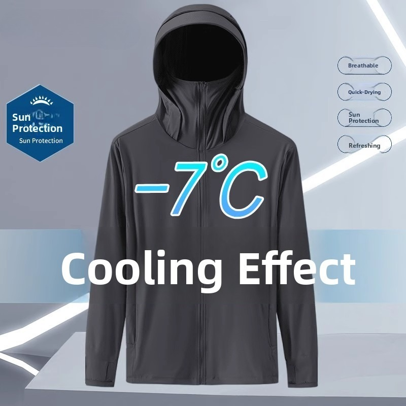 Fishing Hoodie - Summer Ice Silk Thin Hooded UV