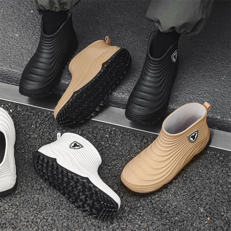 Fishing Boots - Men's Rain Shoes Fashion Waterproof Slip-resistant