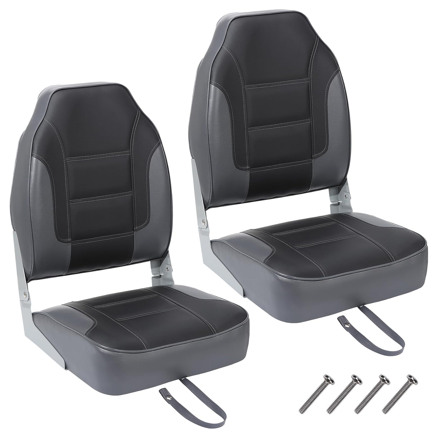 Fishing Backpack - 2 Pack Folding Boat Seats, High