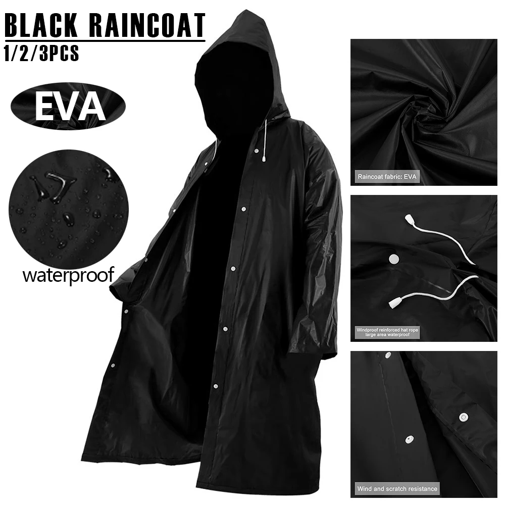 Fishing Rain Suit - 1/2/3Pcs Raincoat EVA Fashion Adult Waterproof