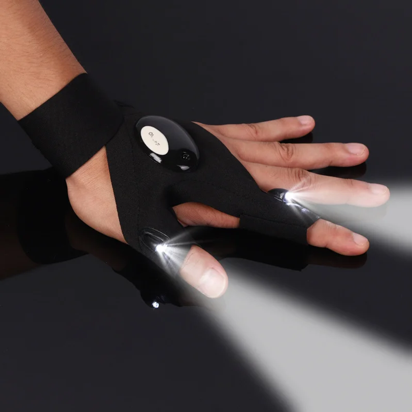 LED Half Finger Glove for Men  - Fishing Gloves recension och pris