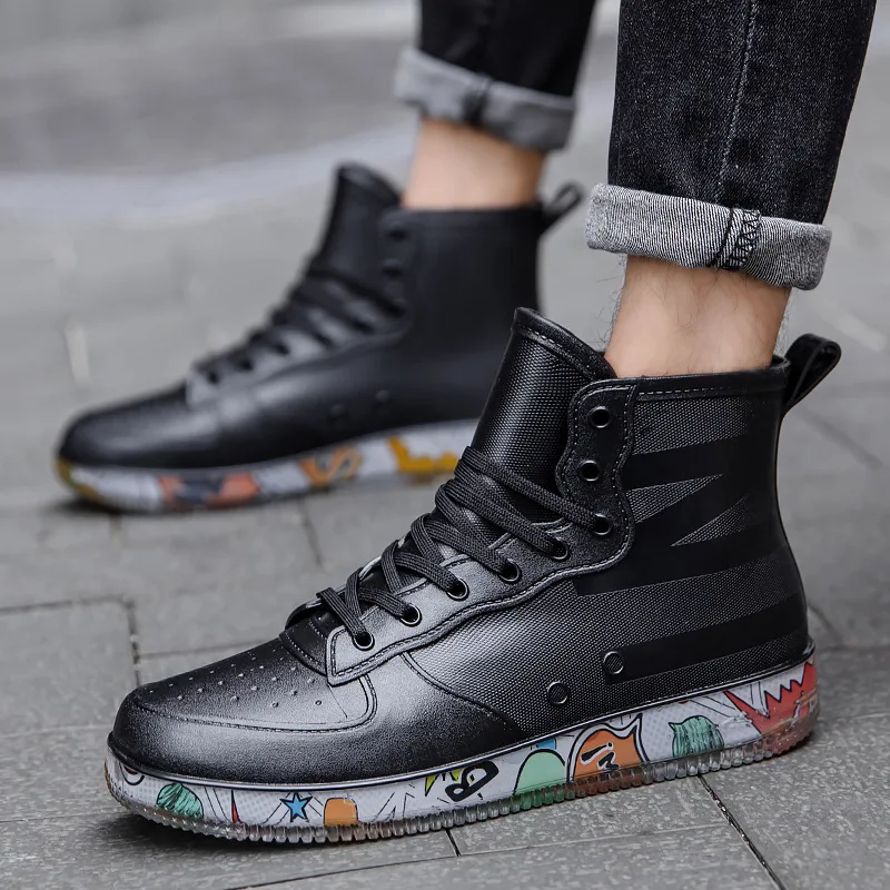 Men Rain Boots Fashion Trendy  - Fishing Boots recension och pris