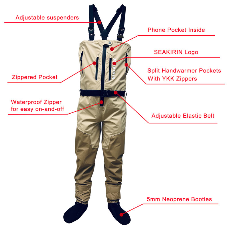 Zip-front Breathable Stout Che - Fishing Pants Waterproof recension och pris