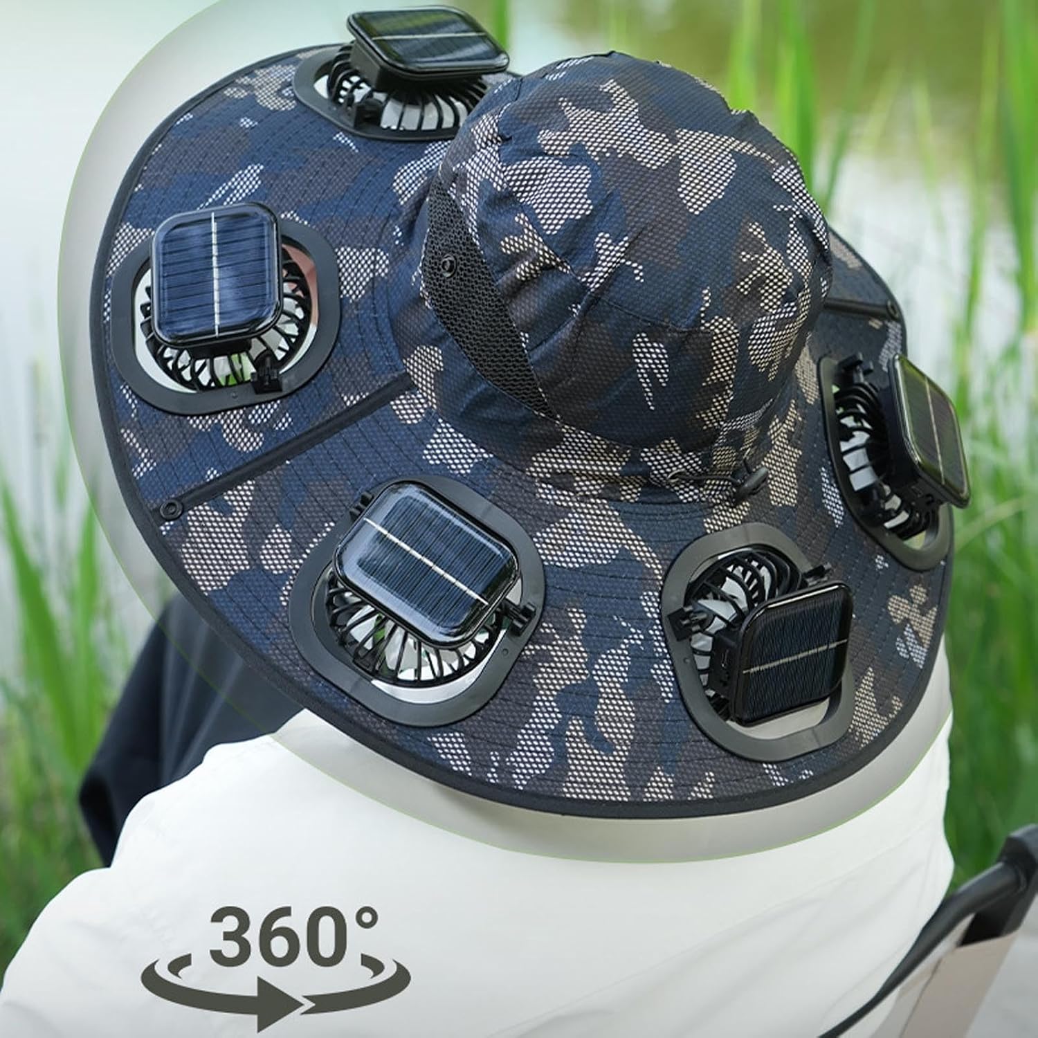 Hot 6 Fans Solar Fan Hat Breat - Fishing Hat recension och pris