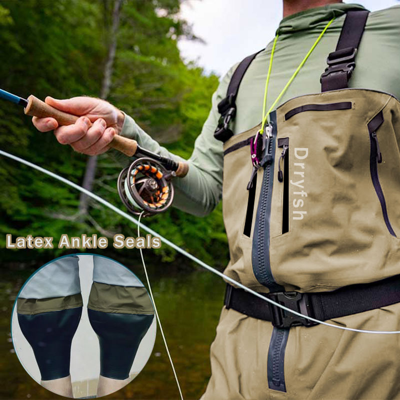 Zippered Waterproof Wader With - Fishing Waders recension och pris