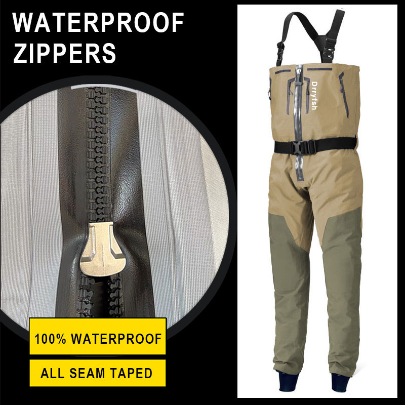 Zippered Waterproof Wader With - Fishing Waders recension och pris