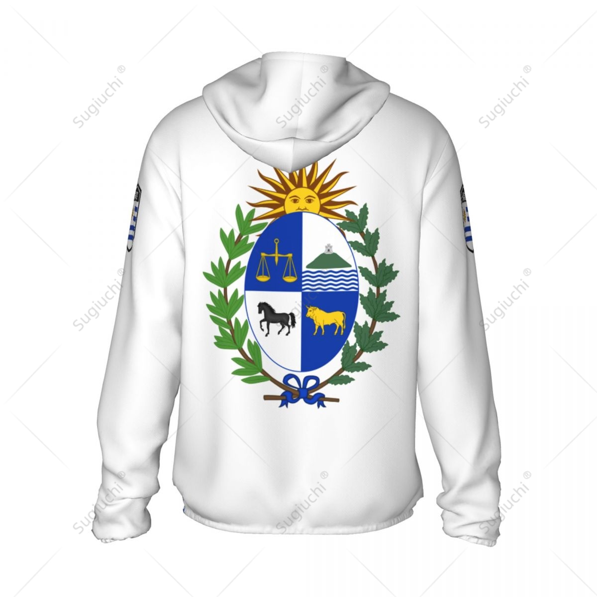 Uruguay Flag Sun Protection Ho - Fishing Hoodie recension och pris