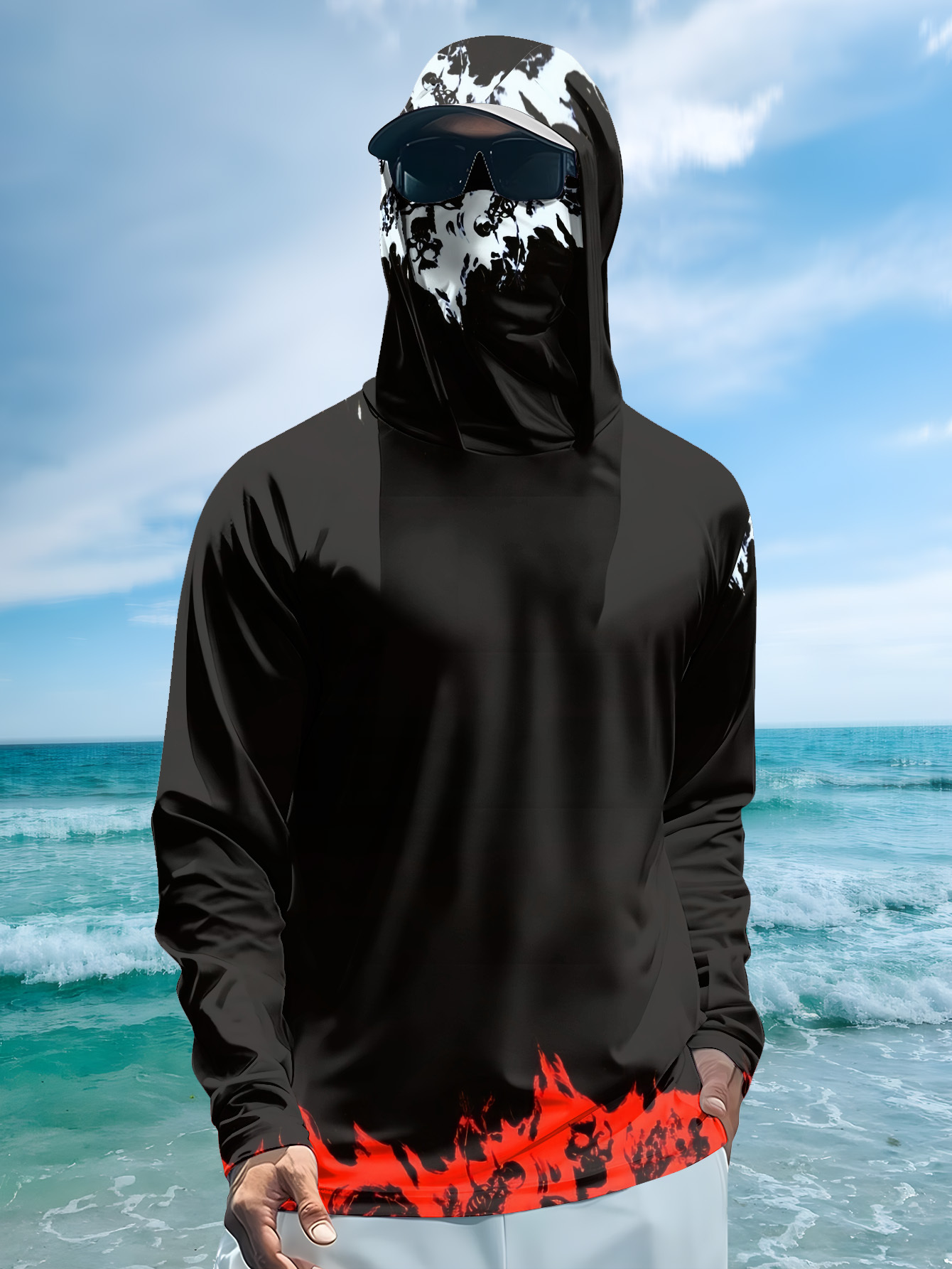Men Hood Fishing Shirt long sl - Fishing Shirt Uv Protection recension och pris