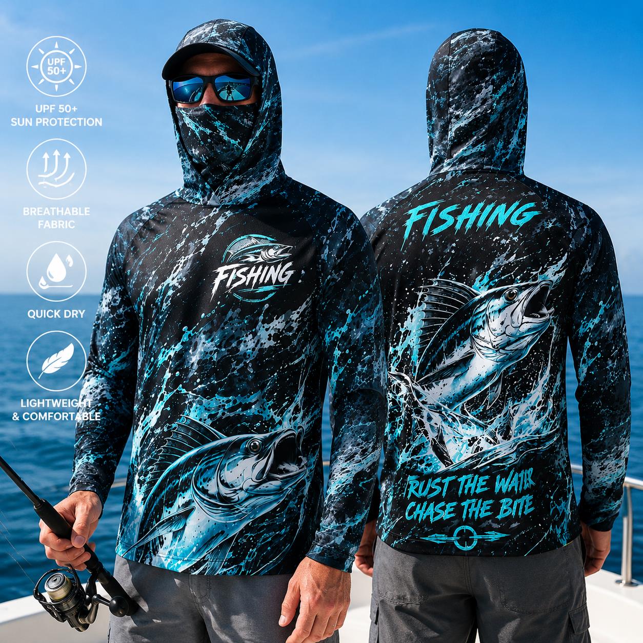 Men's Hooded Fishing Shirt UPF - Fishing Hoodie recension och pris