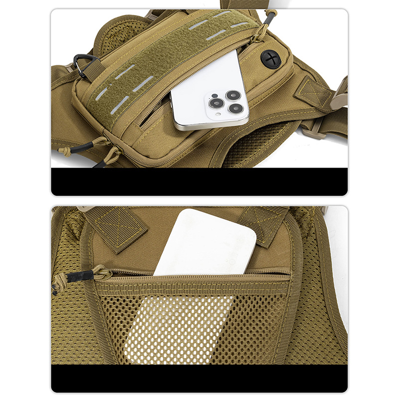 Tactical Front Chest Rig Bag V - Fishing Backpack recension och pris