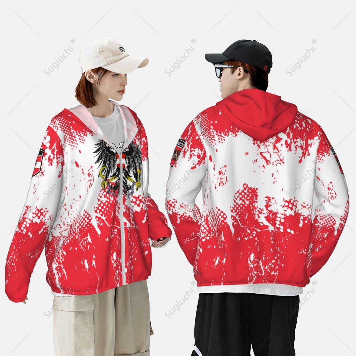 Austria Flag Sun Protection Ho - Fishing Hoodie recension och pris