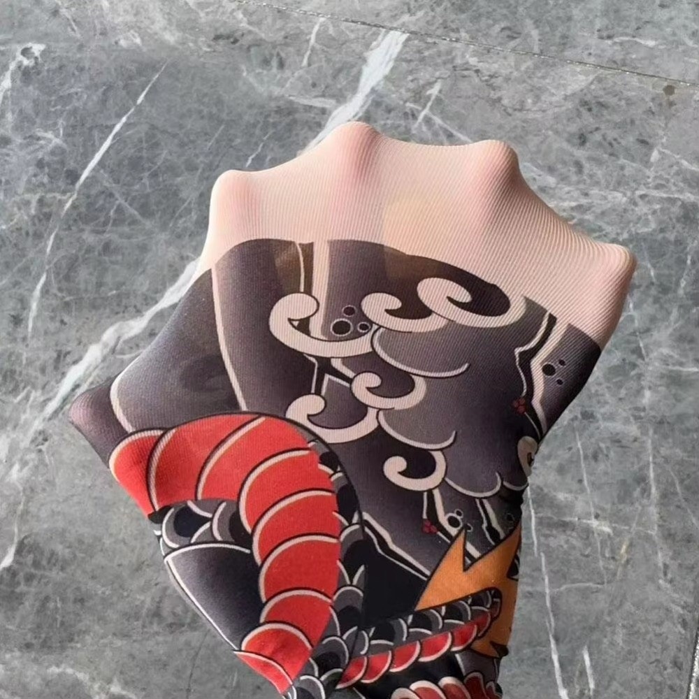 Full Leg Fake Tattoo Socks Pri - Fishing Socks recension och pris