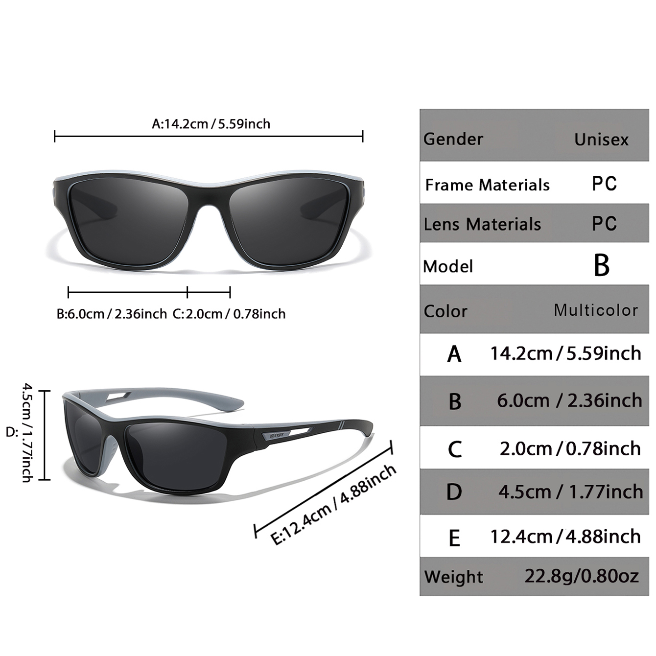 LOISRUBY Polaring Lenses Cycli - Fishing Sunglasses Polarized recension och pris