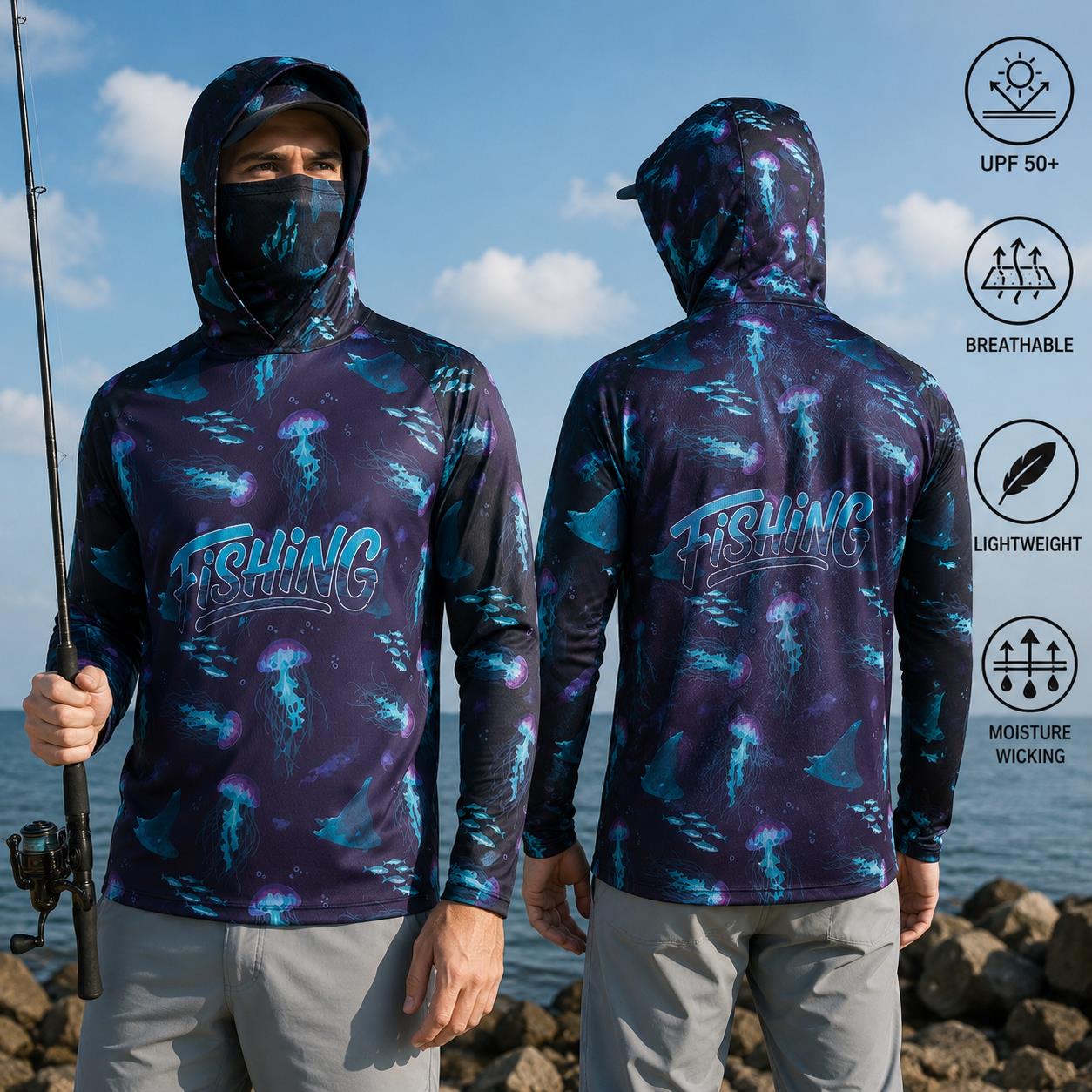 Fishing Shirt Hooded Men Fishi - Fishing Hoodie recension och pris