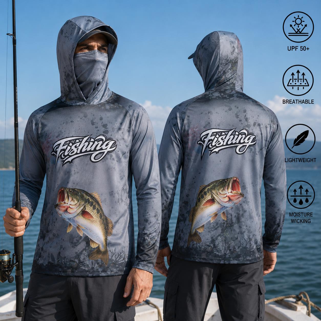 Fishing Shirt Hooded Men Fishi - Fishing Hoodie recension och pris