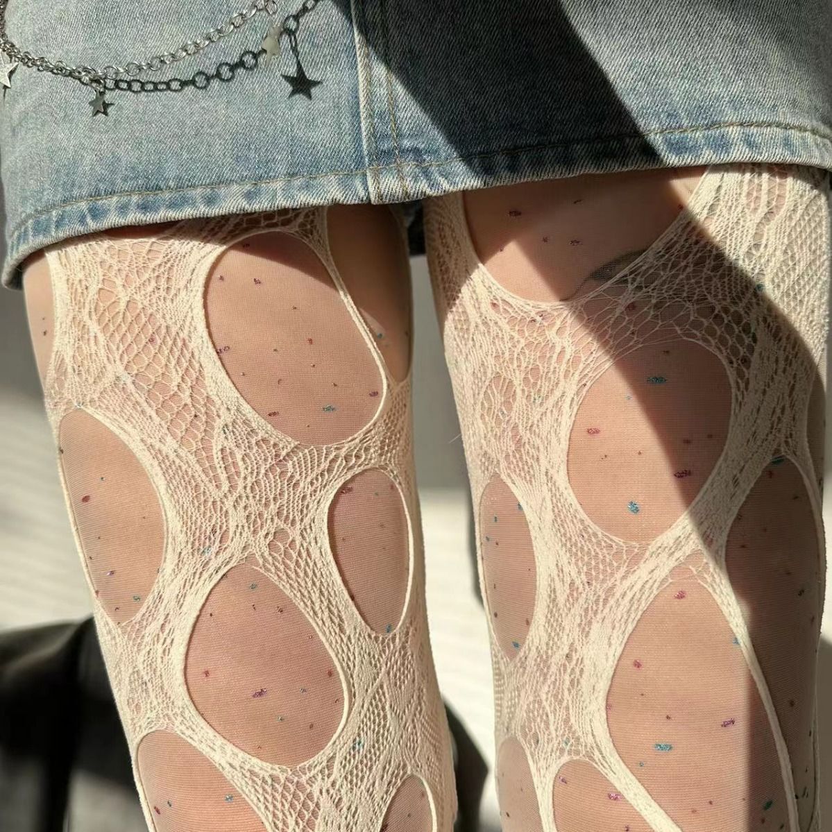 Sexy Punk Women Broken Hole St - Fishing Socks recension och pris