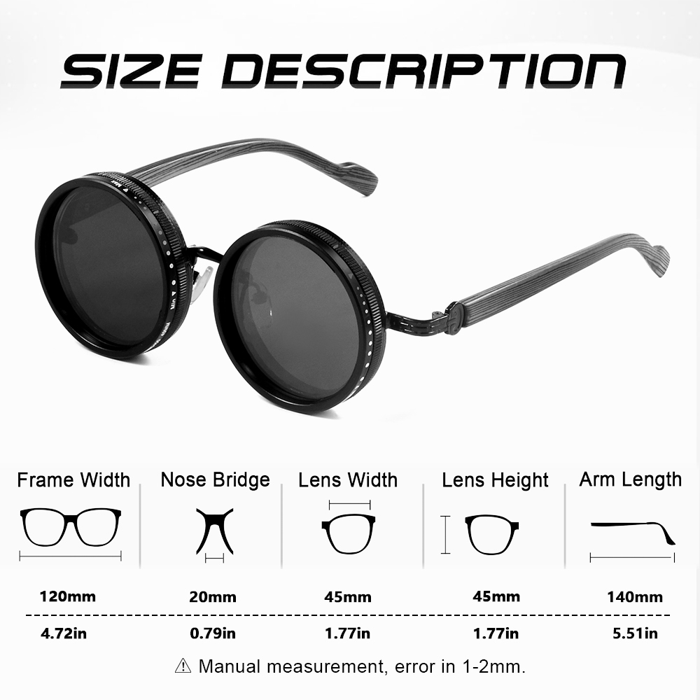 CRIXALIS 2Pcs Polarized Steam  - Fishing Sunglasses Polarized recension och pris