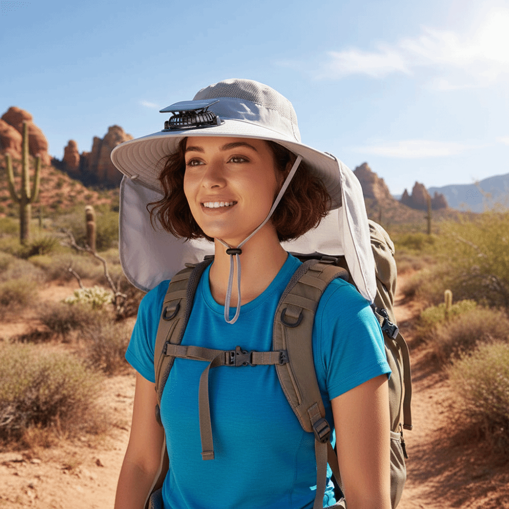 Gift UPF50+ Solar Fan Hat Wate - Fishing Hat recension och pris