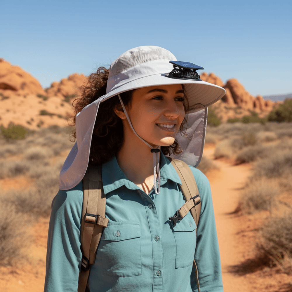 Gift UPF50+ Solar Fan Hat Wate - Fishing Hat recension och pris