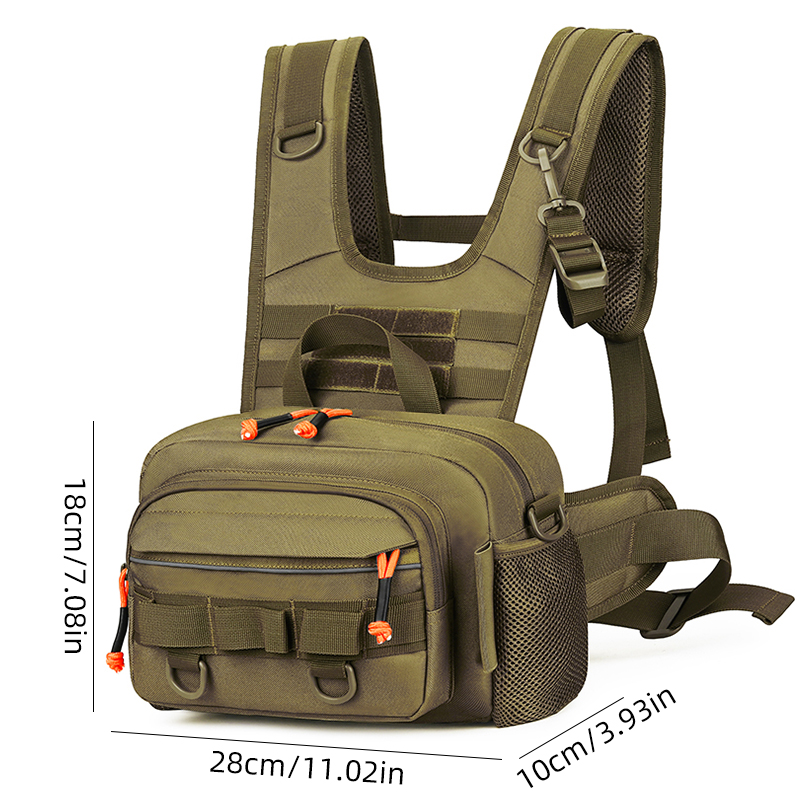 Men Chest Bag Tactical Fishing - Fishing Backpack recension och pris