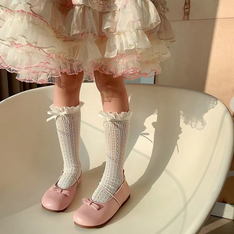 Girls Long Tube Lace Stockings - Fishing Socks recension och pris