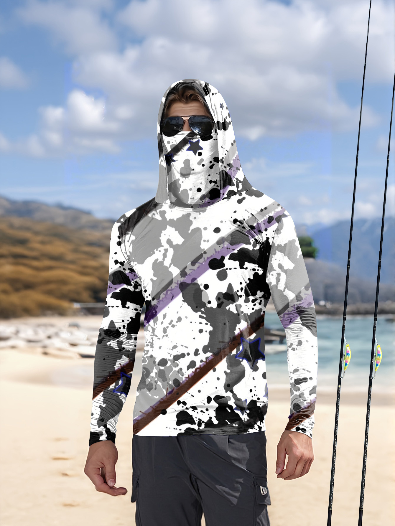 Men Hood Fishing Shirt long sl - Fishing Shirt Uv Protection recension och pris